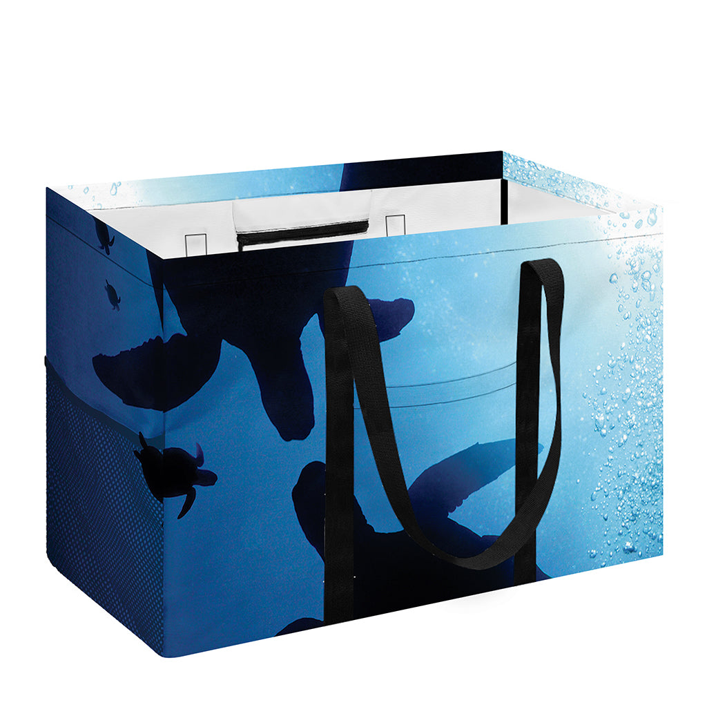 Sea Turtle Family Underwater Print Utility Tote Bag