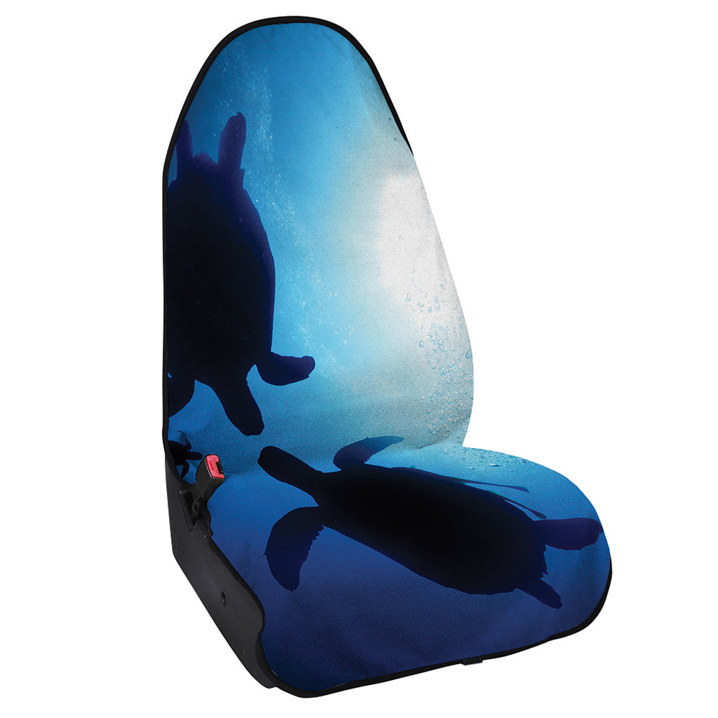 Sea Turtle Family Underwater Print Waterproof Car Seat Cover