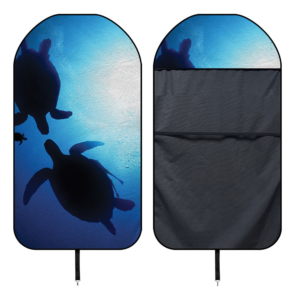 Sea Turtle Family Underwater Print Waterproof Car Seat Cover