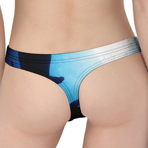 Sea Turtle Family Underwater Print Women's Thong