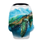 Sea Turtle Painting Print Baby Seat Cover