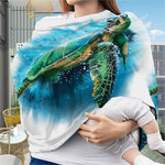 Sea Turtle Painting Print Baby Seat Cover