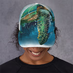 Sea Turtle Painting Print Baseball Cap