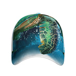 Sea Turtle Painting Print Baseball Cap