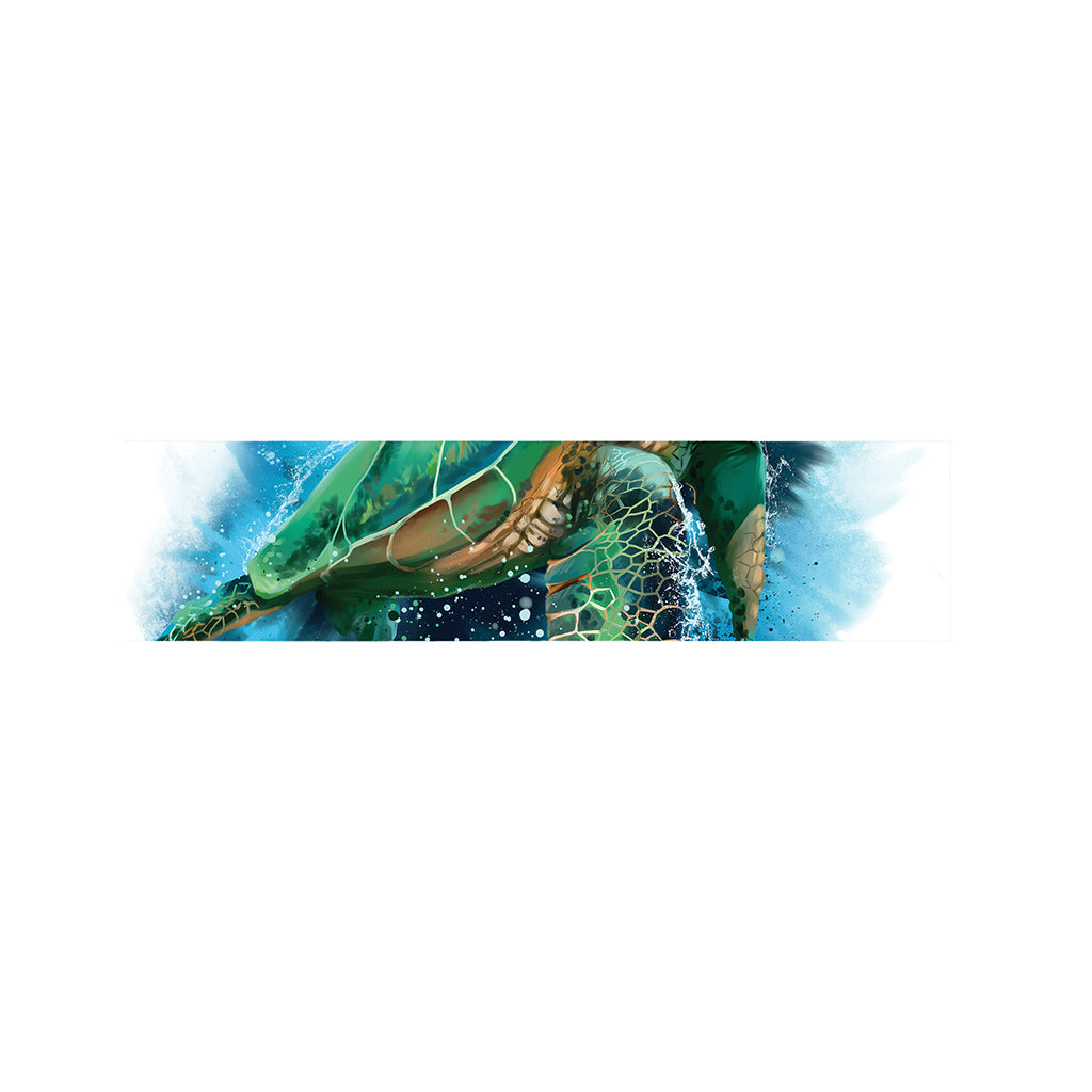 Sea Turtle Painting Print Bed Runner