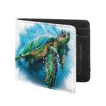 Sea Turtle Painting Print Bifold Wallet