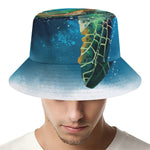 Sea Turtle Painting Print Bucket Hat