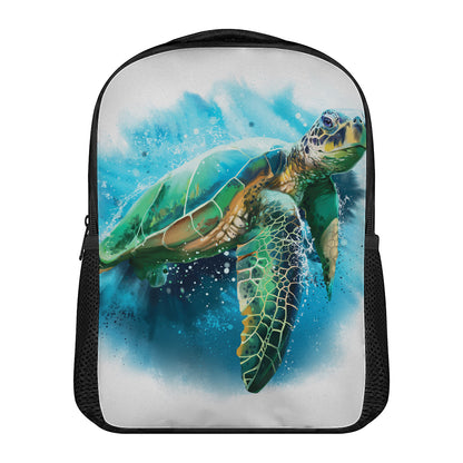 Sea Turtle Painting Print Casual Backpack