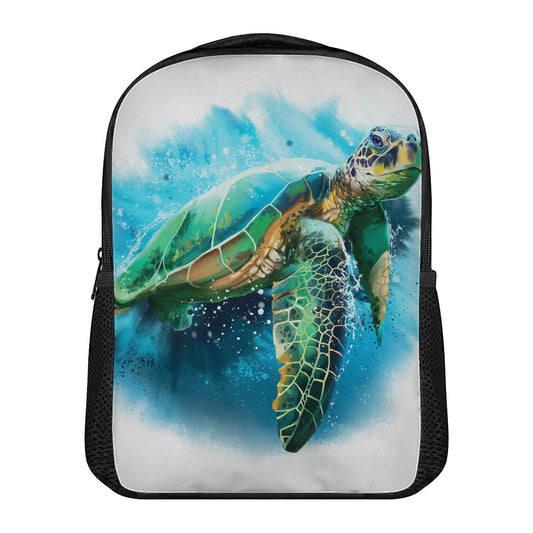 Sea Turtle Painting Print Casual Backpack