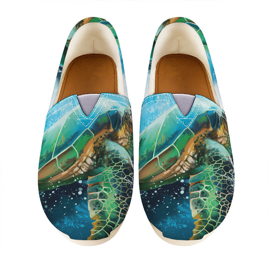 Sea Turtle Painting Print Casual Shoes