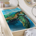 Sea Turtle Painting Print Changing Pad Cover