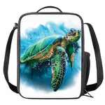 Sea Turtle Painting Print Crossbody Lunch Bag