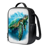 Sea Turtle Painting Print Crossbody Lunch Bag