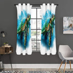 Sea Turtle Painting Print Curtain