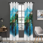Sea Turtle Painting Print Curtain