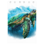 Sea Turtle Painting Print Curtain