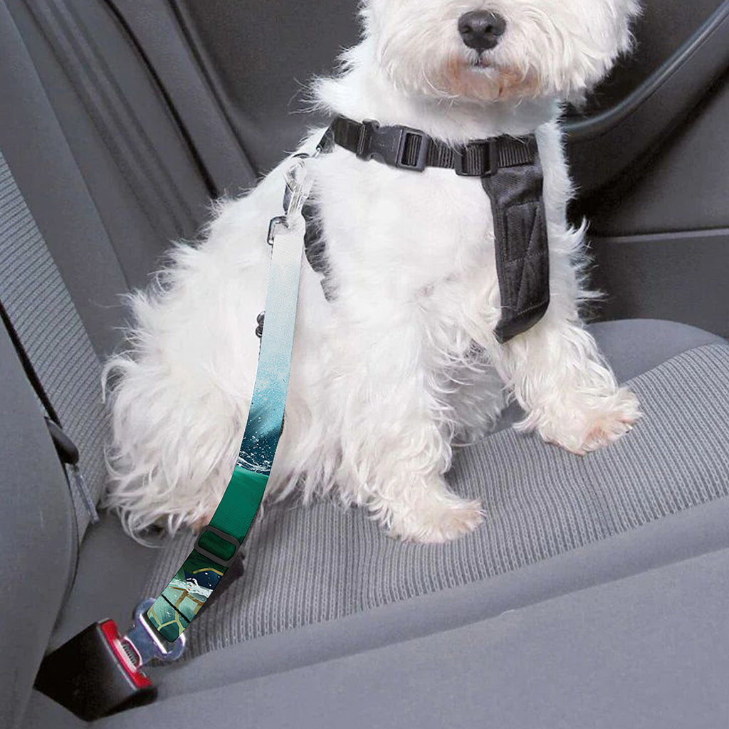 Sea Turtle Painting Print Dog Seat Belt