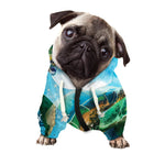 Sea Turtle Painting Print Dog Zip Up Hoodie