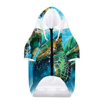 Sea Turtle Painting Print Dog Zip Up Hoodie