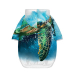 Sea Turtle Painting Print Dog Zip Up Hoodie
