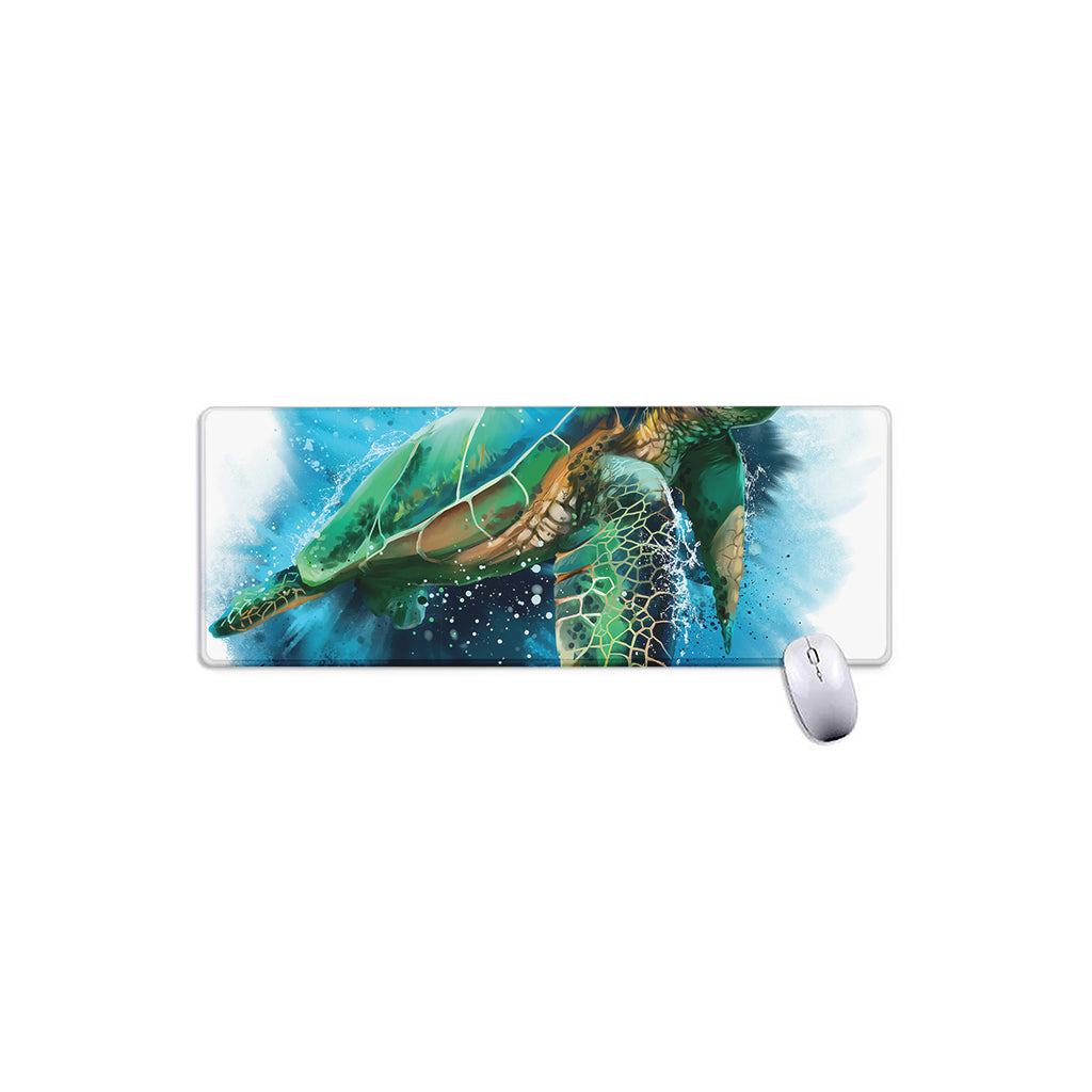 Sea Turtle Painting Print Extended Mouse Pad
