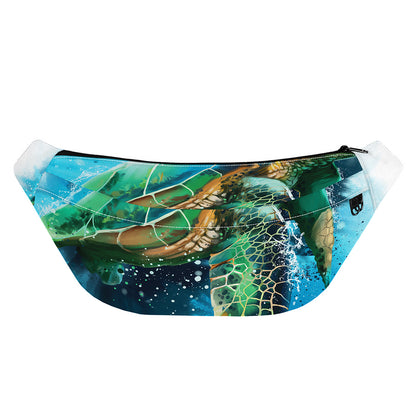 Sea Turtle Painting Print Fanny Pack