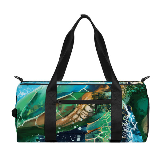 Sea Turtle Painting Print Gym Bag