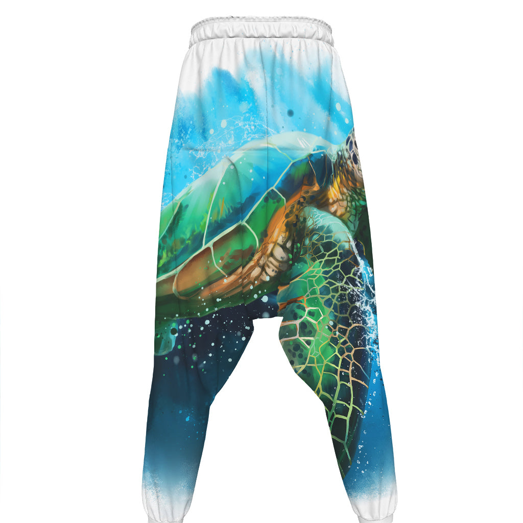 Sea Turtle Painting Print Hammer Pants