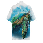 Sea Turtle Painting Print Hawaiian Shirt