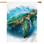 Sea Turtle Painting Print House Flag
