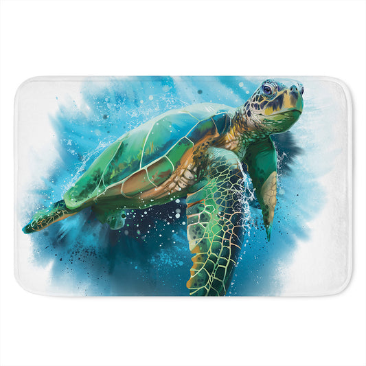 Sea Turtle Painting Print Indoor Door Mat