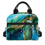 Sea Turtle Painting Print Insulated Lunch Bag