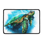 Sea Turtle Painting Print Kitchen Mat