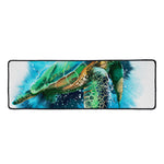 Sea Turtle Painting Print Long Kitchen Mat