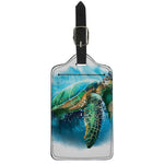 Sea Turtle Painting Print Luggage Tag