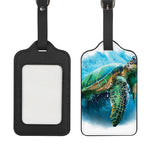 Sea Turtle Painting Print Luggage Tag