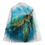 Sea Turtle Painting Print Men's Blazer