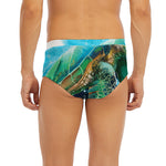 Sea Turtle Painting Print Men's Briefs