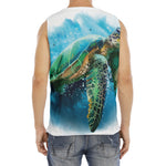 Sea Turtle Painting Print Men's Fitness Tank Top