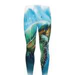 Sea Turtle Painting Print Men's leggings