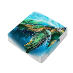 Sea Turtle Painting Print Outdoor Seat Cushion Cover