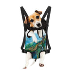Sea Turtle Painting Print Pet Carrier Backpack