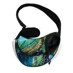 Sea Turtle Painting Print Pet Sling Carrier