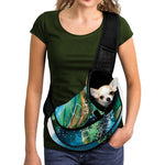 Sea Turtle Painting Print Pet Sling Carrier