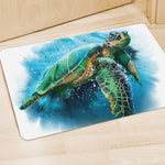Sea Turtle Painting Print Polyester Doormat