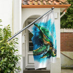 Sea Turtle Painting Print Polyester Flag