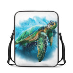 Sea Turtle Painting Print Rectangular Crossbody Bag