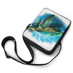 Sea Turtle Painting Print Rectangular Crossbody Bag