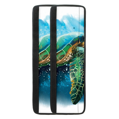 Sea Turtle Painting Print Refrigerator Handle Covers