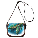 Sea Turtle Painting Print Saddle Bag
